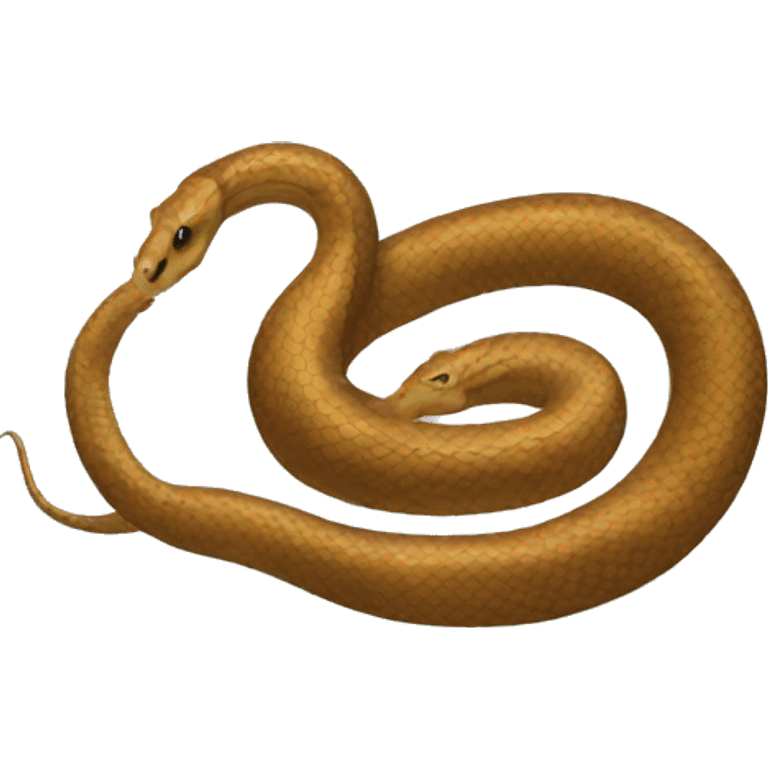 A snake with horse legs emoji