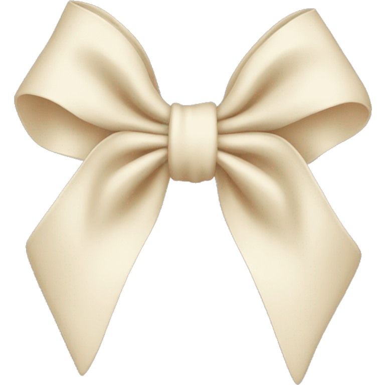 Cream bow emoji