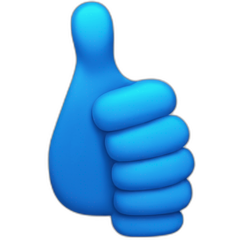 Blue thumbs up emoji