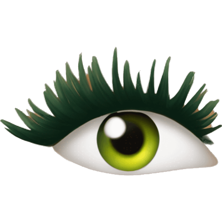 sage green lashes emoji