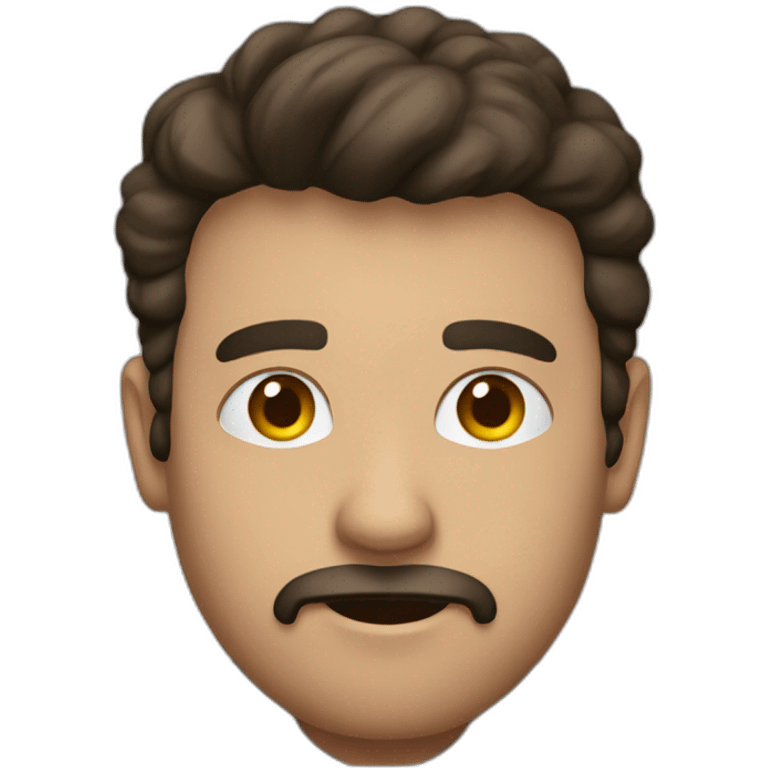 Hombre pensando en maquinaria emoji