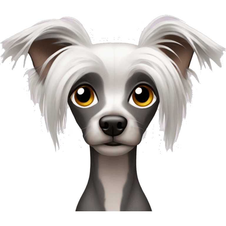 Chinese crested emoji