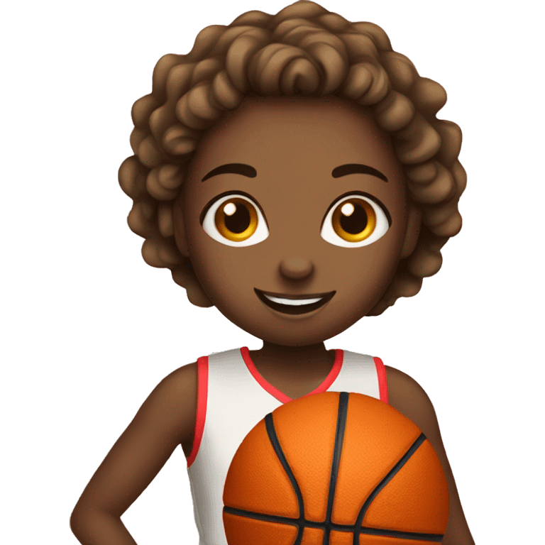 girl playing basketball emoji