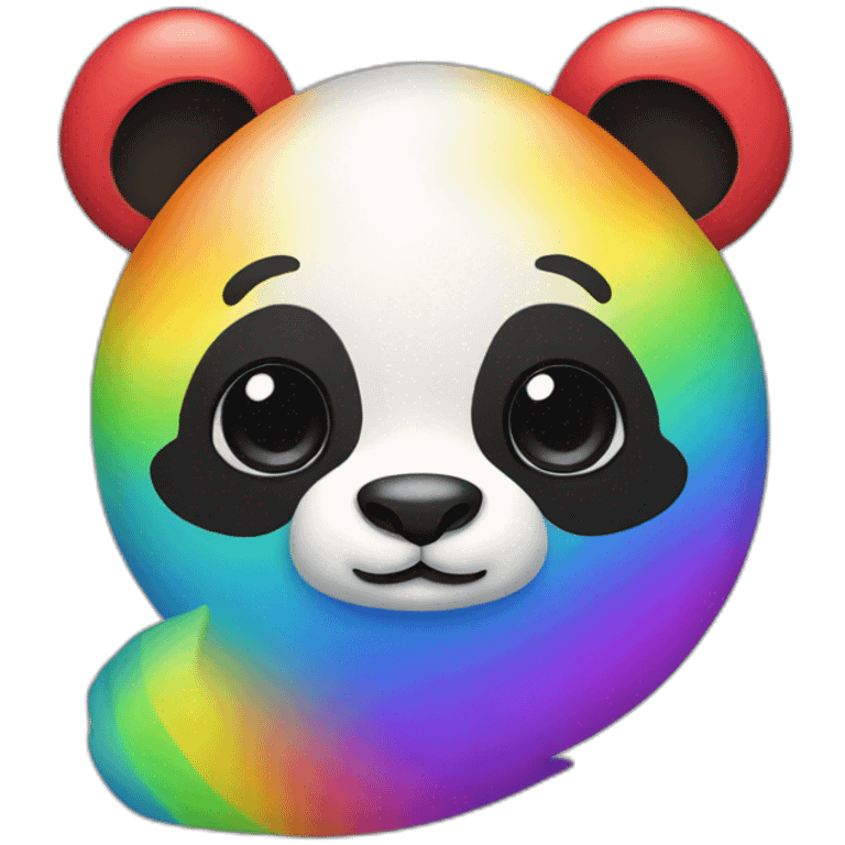 Rainbow panda  emoji