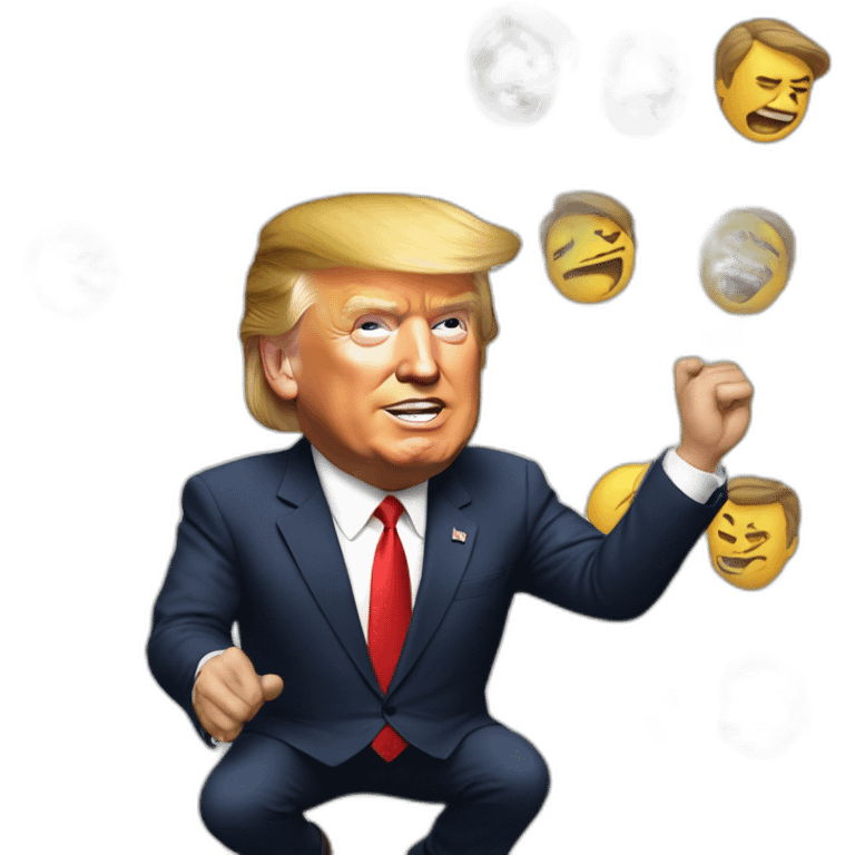 trump twerking super realistic emoji