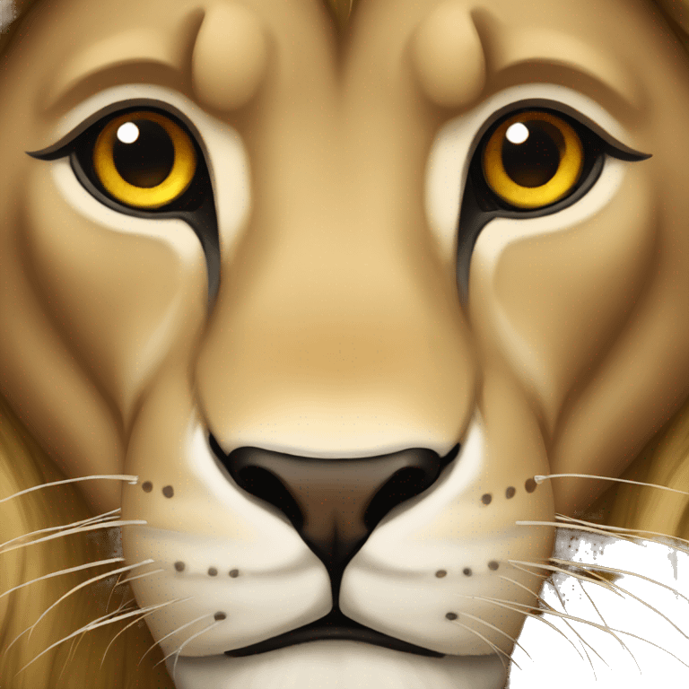 Lion au yeux rouge  emoji