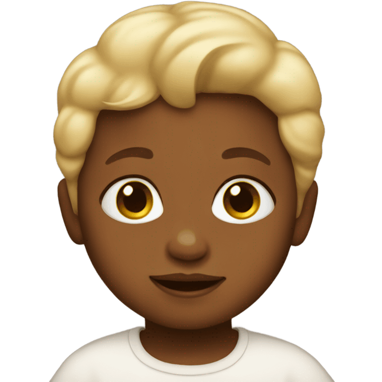 Brown baby blonde hair emoji