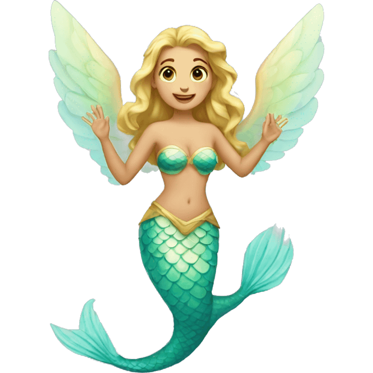 Sirena con alas  emoji