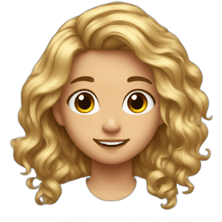 Grand garcon cheveux brun jeune fille cheveux blond emoji