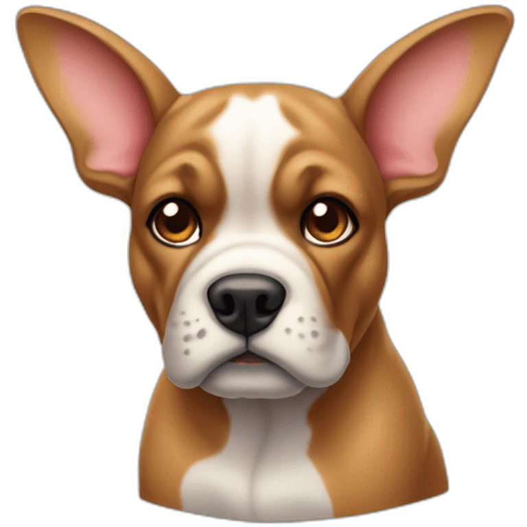 Fawn bull dog emoji