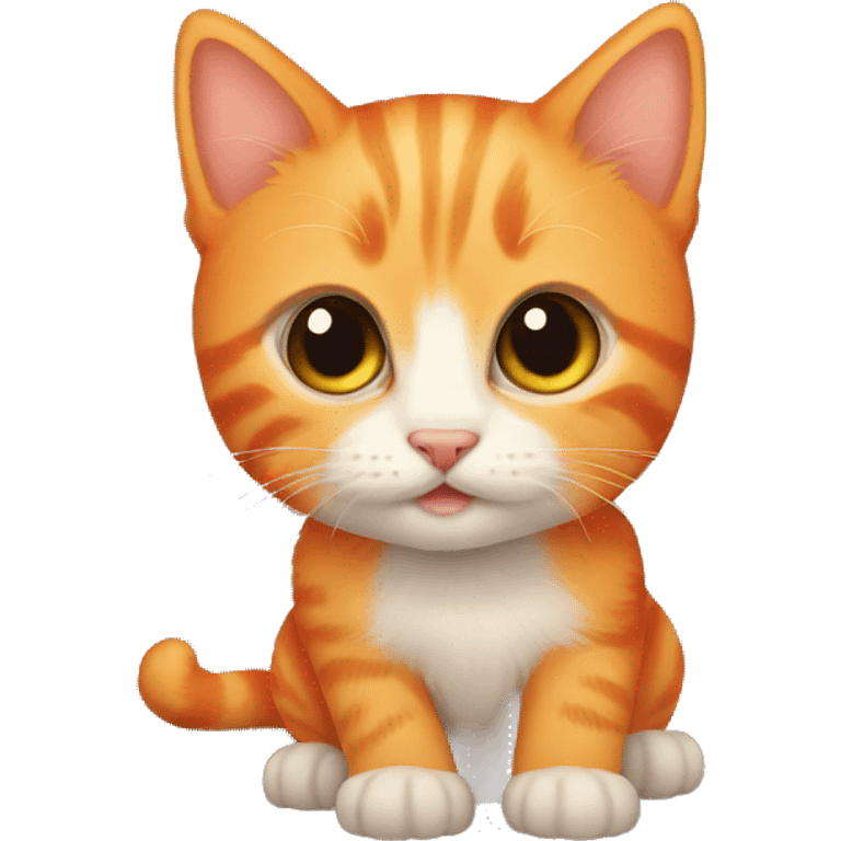 Orange kitten emoji