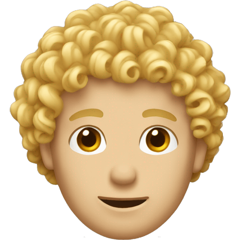 curly head blond guy emoji