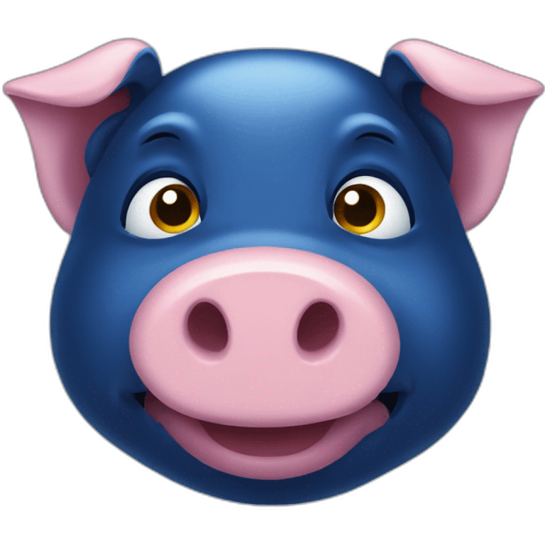 dark blue pig head emoji