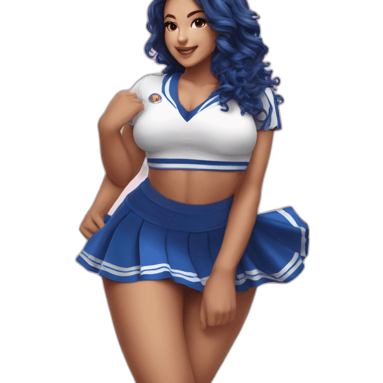 Full body curvy beauty cheerleader short skirt skirt emoji