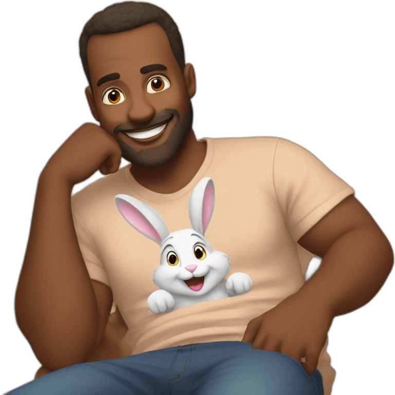 Best bunny dad ever emoji