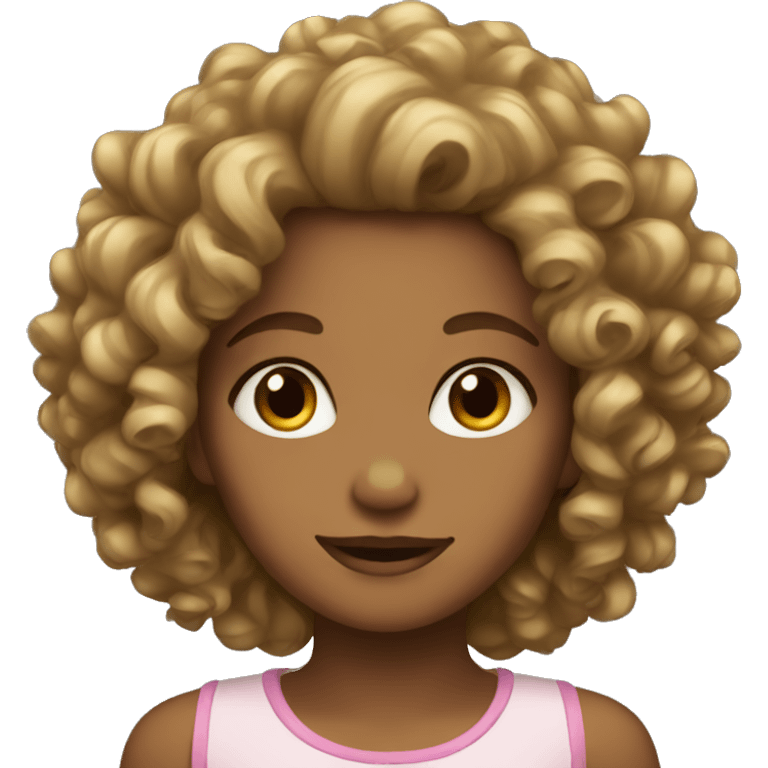 Girl with curls emoji