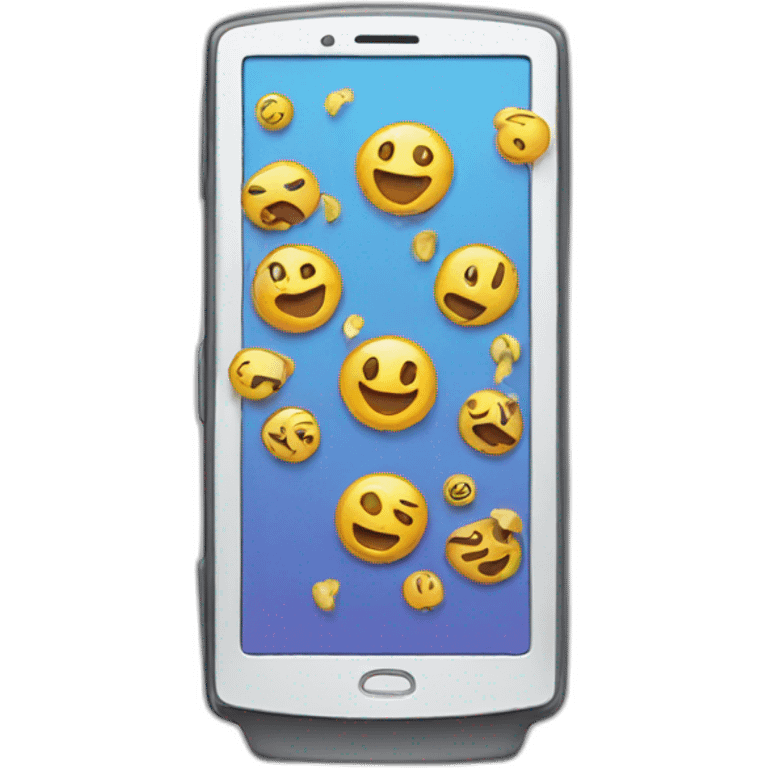 scrolling addiction phone emoji