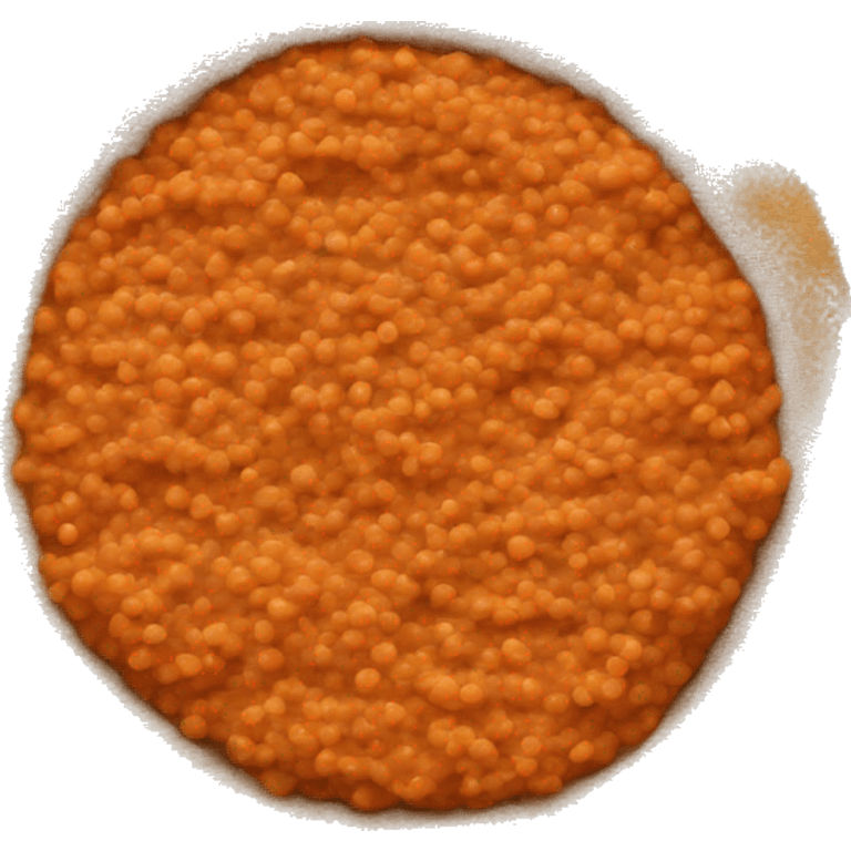 Red lentils stew on injera emoji