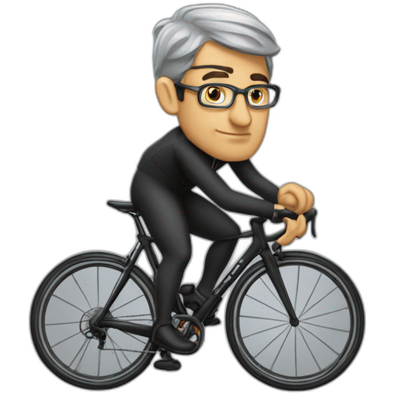 patrice Caine sur 1 velo emoji