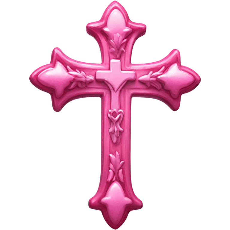 asthetic pink cross emoji