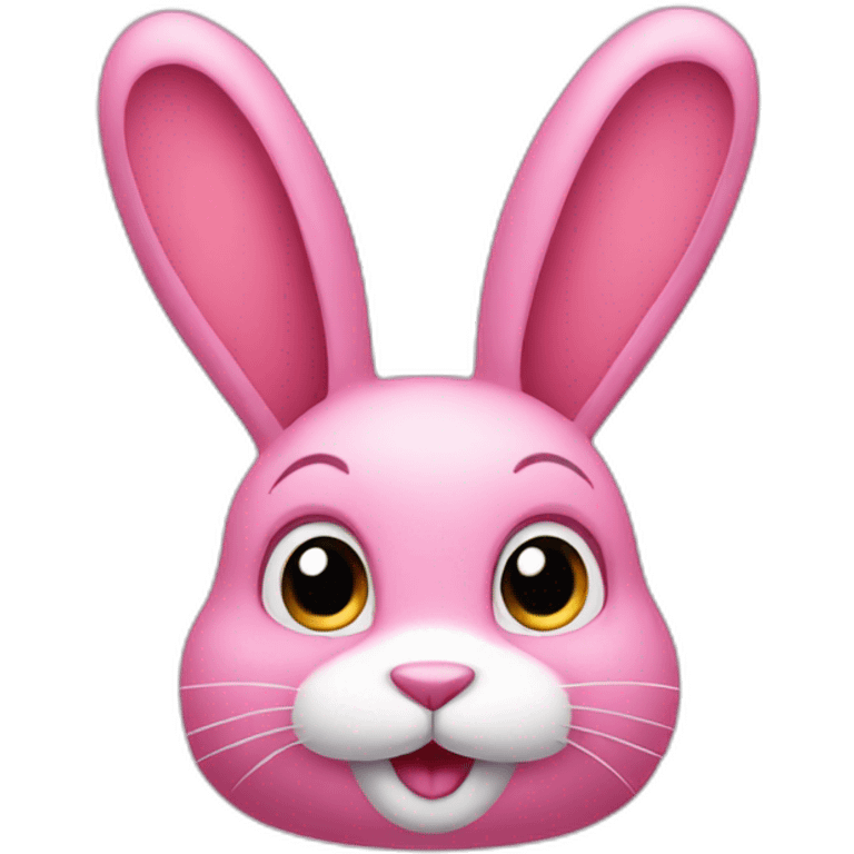 Pink rabbit emoji