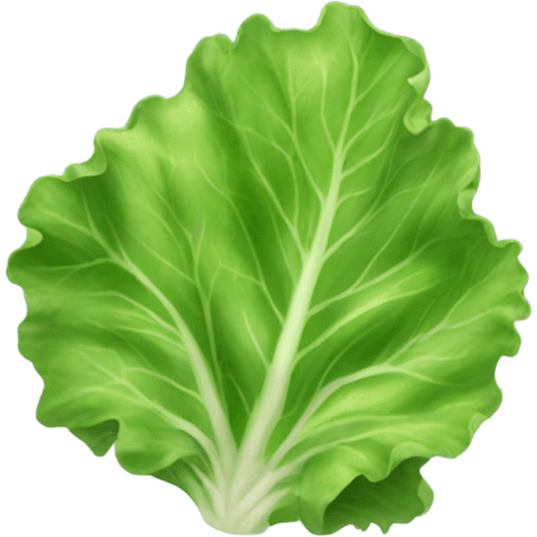 Lettuce with brown stuff on it emoji