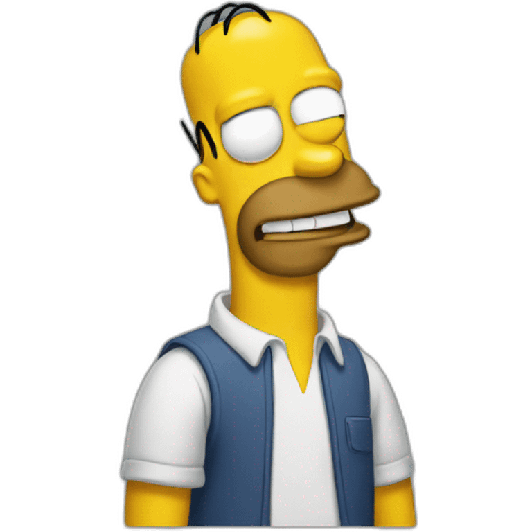 Homer avec un duff emoji