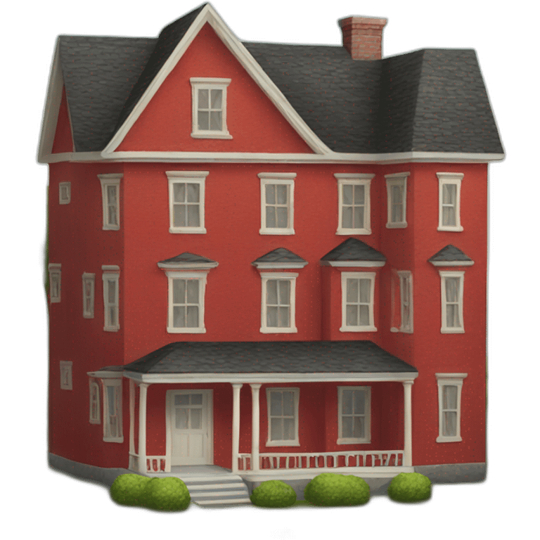 Red house emoji