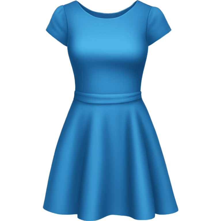 short blue dress emoji