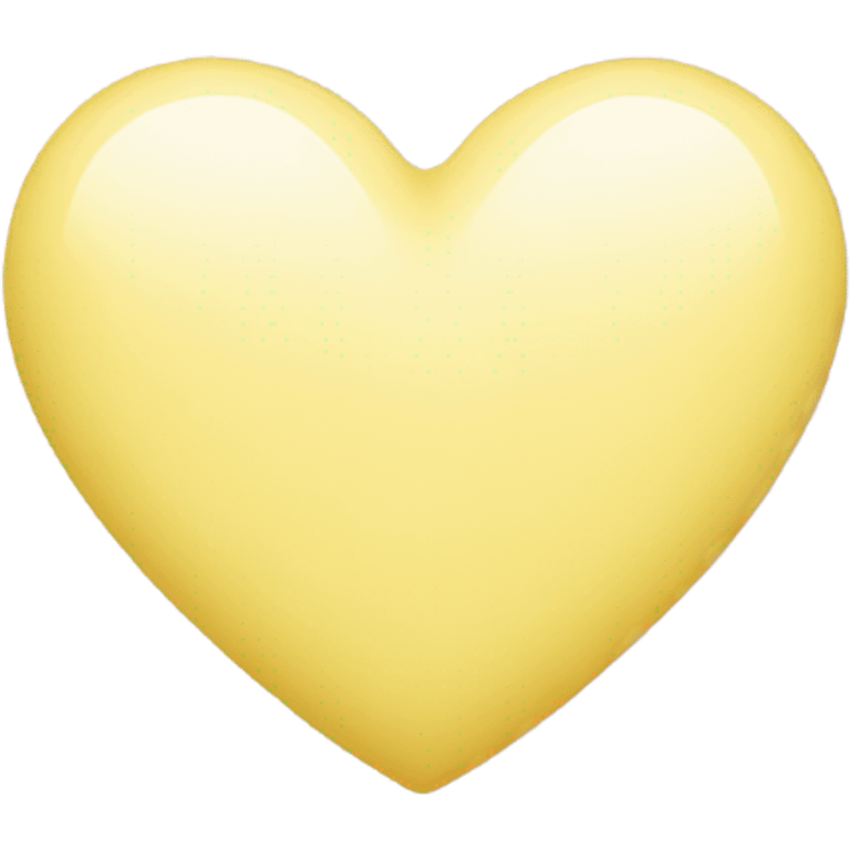 Pastel yellow heart  emoji