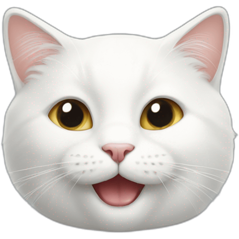 smile-white-cat emoji