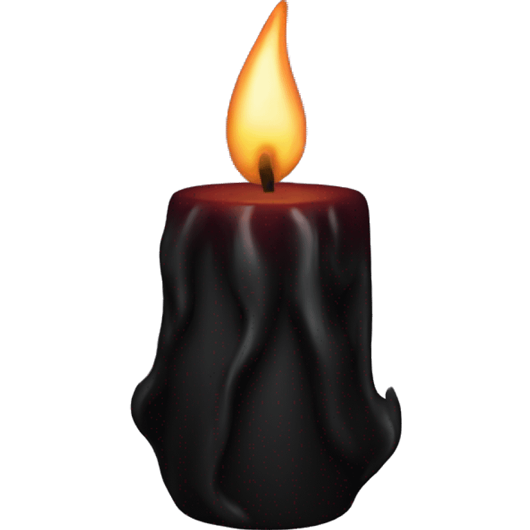 Black flame candle  emoji