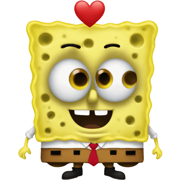 Spongebob with a Heart  emoji