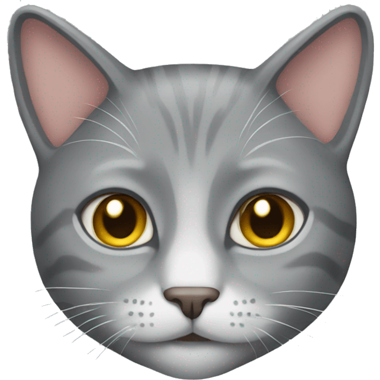 Gray cat emoji