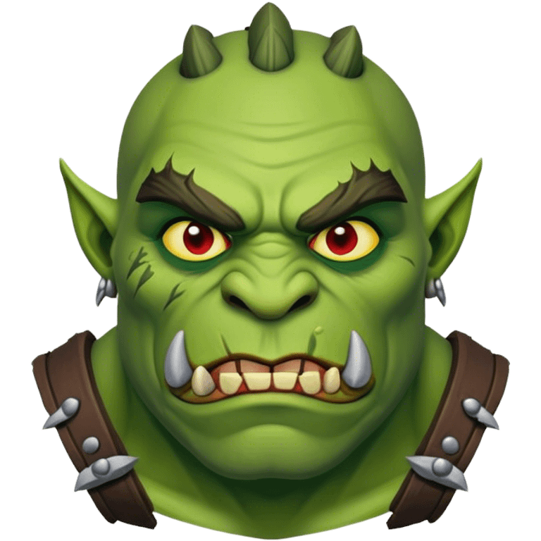 Orc behind emoji