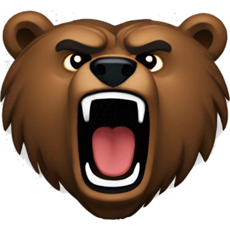 Angry Chicago Bear with claws emoji