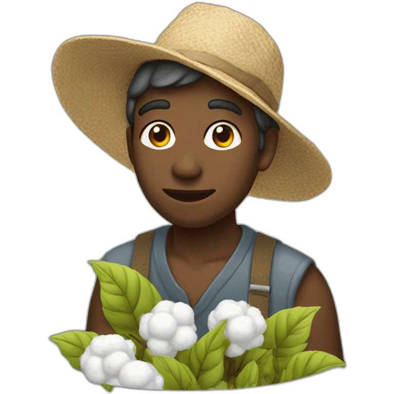 Cotton picker emoji