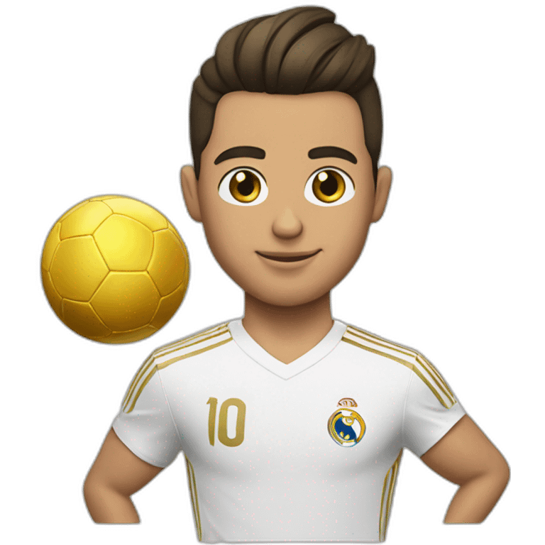 Cristiano with ballon d’or emoji