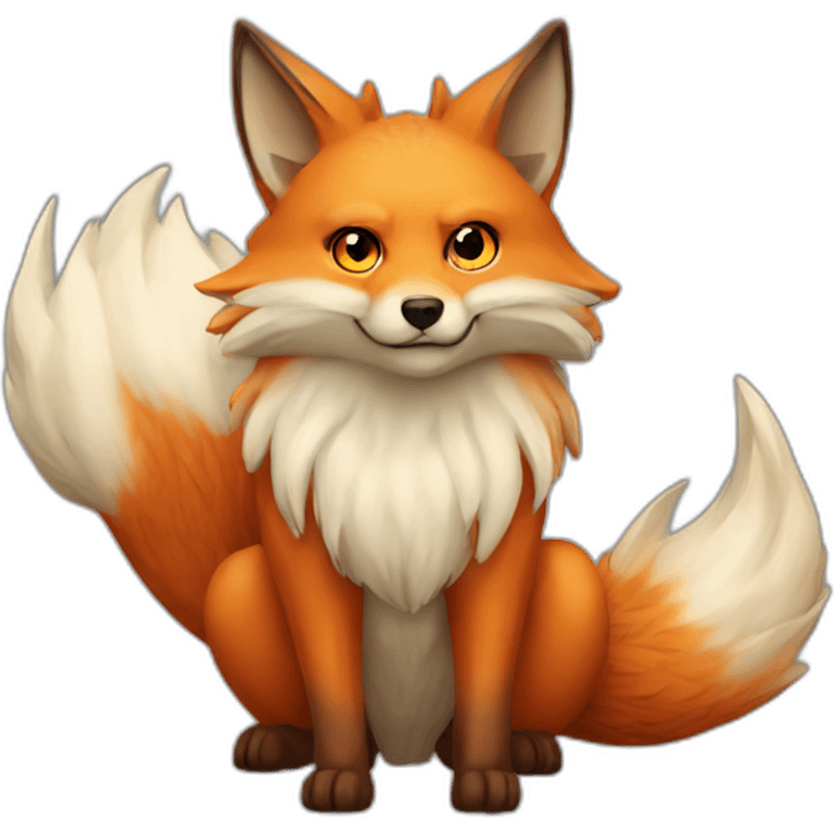 9 tailed fox emoji