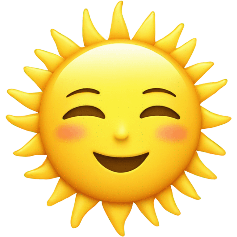 Smiling sun emoji