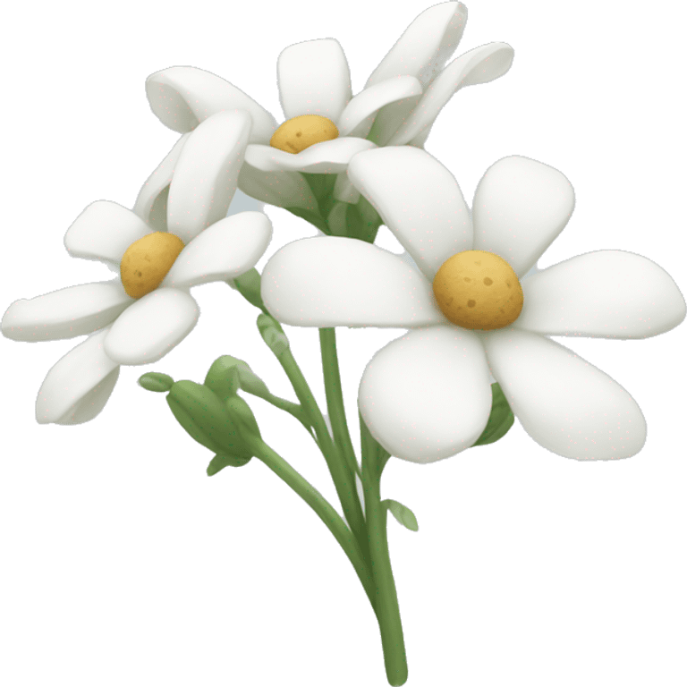 White flowers emoji