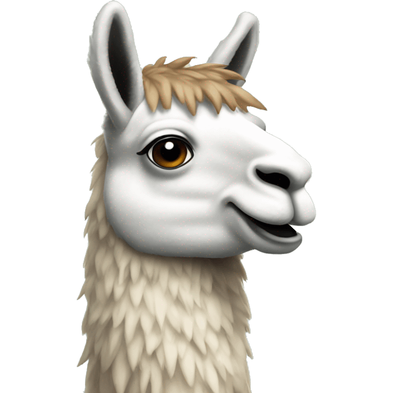 a llama that looks like the llama on fortn emoji