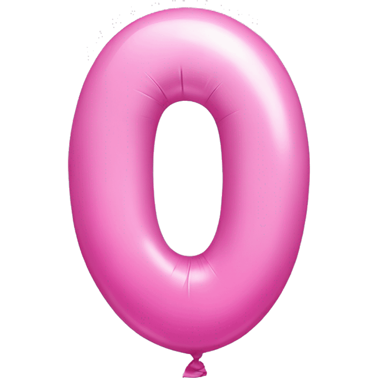 pink birthday number ONE balloon emoji