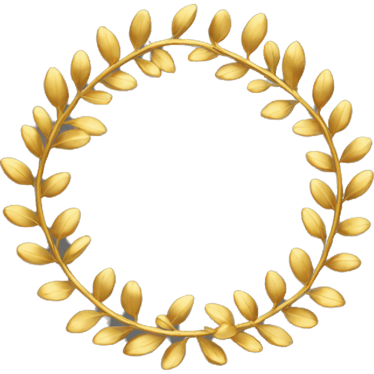 Gold wreath emoji