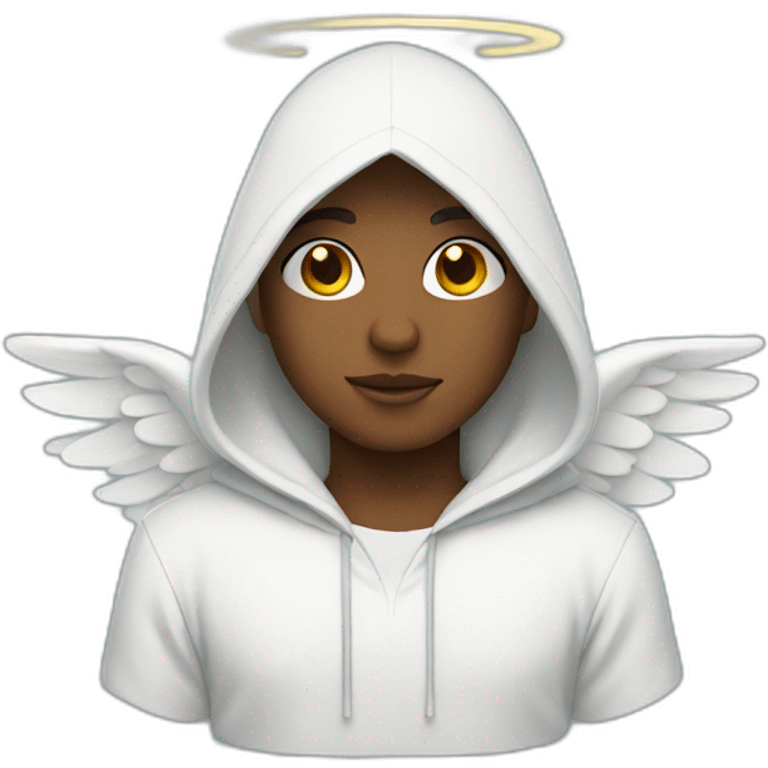 angel with hood with halo emoji