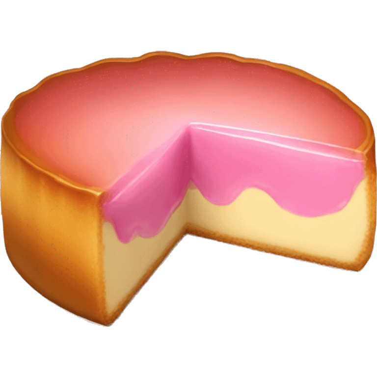 Pink flan emoji