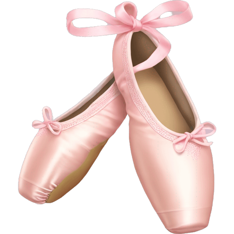 Light pink ballet pointe shoes  emoji