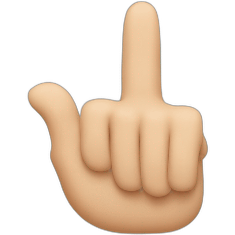 right hand with thumb, pointer, middle finger up all others down emoji