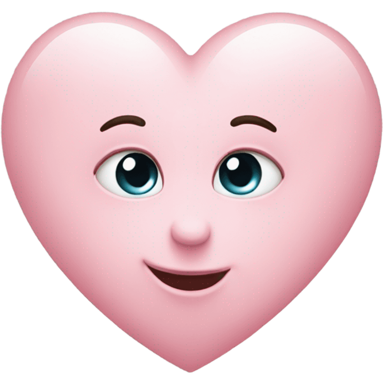 Baby pink heart emoji