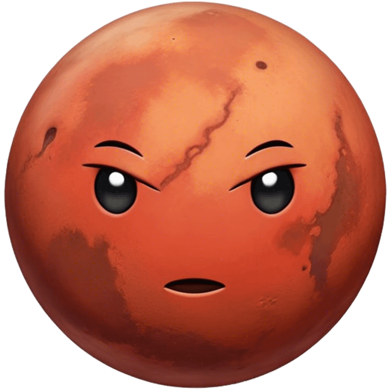 Planet Mars emoji